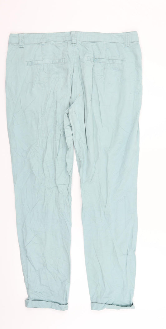 Cubus Womens Blue Trousers Size 10 L26 in