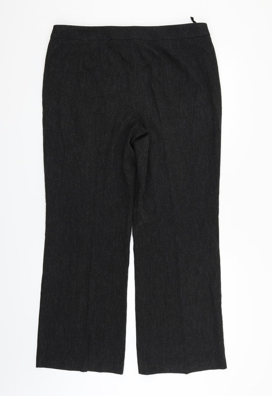 Marks and Spencer Womens Grey Trousers Size 16 L29 in