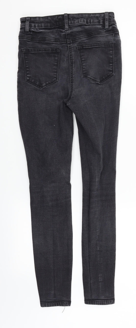Papaya Womens Black Straight Jeans Size 8 L26 in
