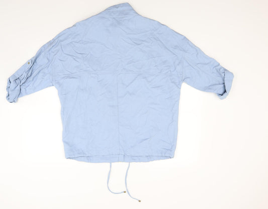 Marks and Spencer Womens Blue Denim Jacket Coat Size 10