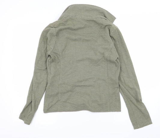 New Look Womens Green Jersey Jacket Size 8