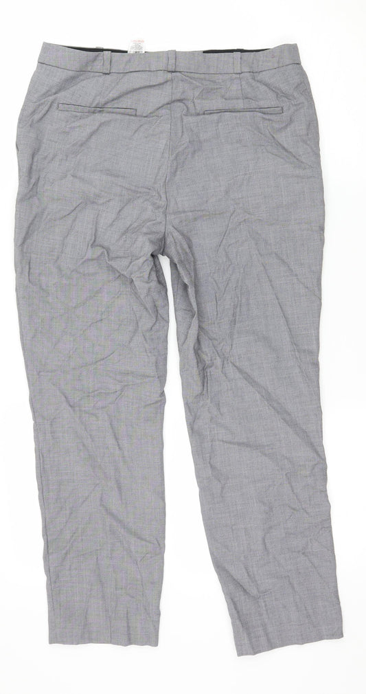 NEXT Womens Grey Trousers Size 10 L25 in