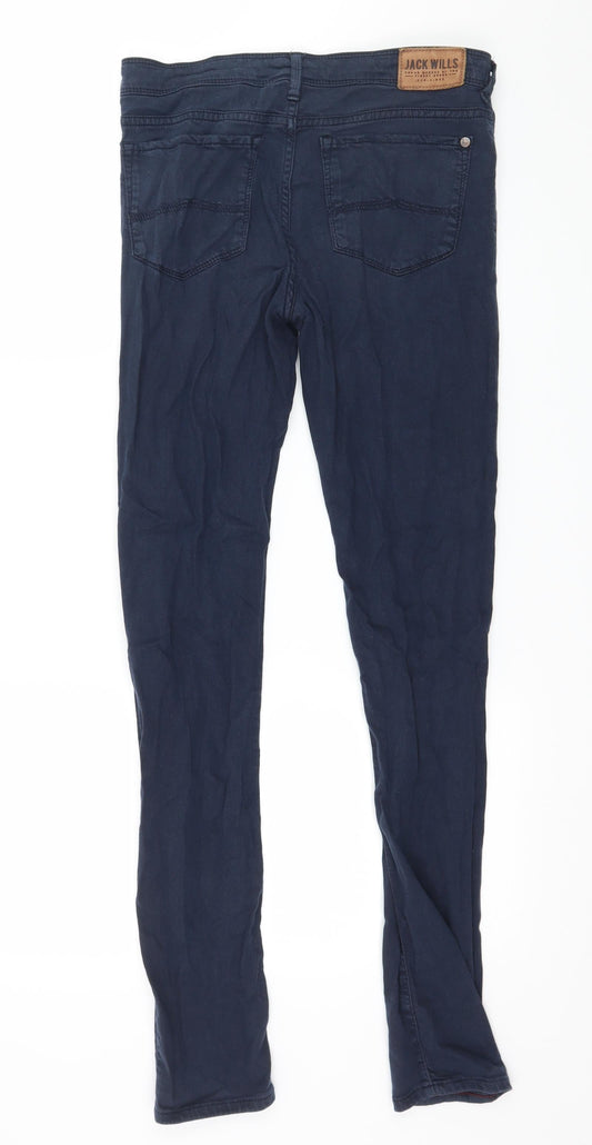 Jack Wills Womens Blue  Denim Skinny Jeans Size 27 in L30 in