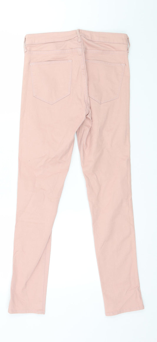 H&M Womens Pink Denim Skinny Jeans Size 27 in L28 in