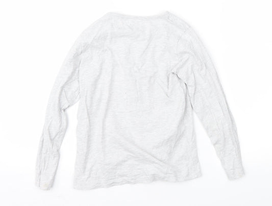 Primark Girls Grey Basic T-Shirt Size 7-8 Years