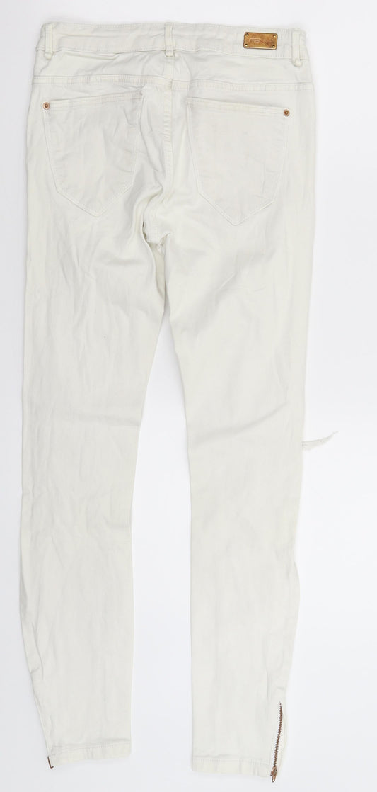 FB Sister Womens White Denim Skinny Jeans Size 26 in L27 in
