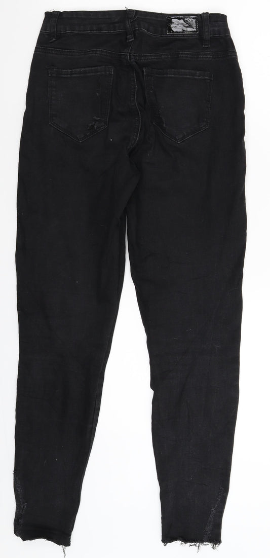 See See Womens Black Denim Skinny Jeans Size 10 L28 in