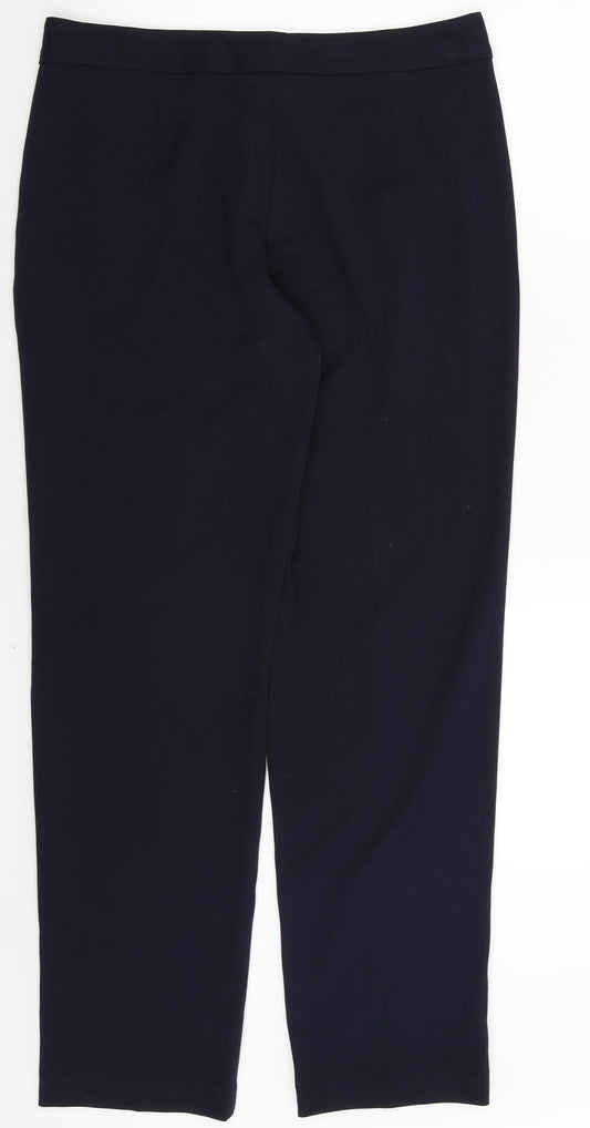 Marks and Spencer Womens Blue Trousers Size 10 L30 in