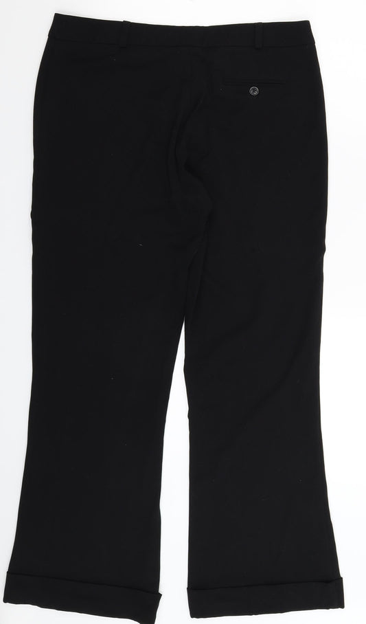 New Look Womens Black Trousers Size 14 L30 in