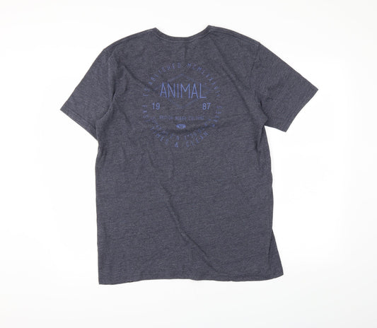 aanimal Mens Blue T-Shirt Size M