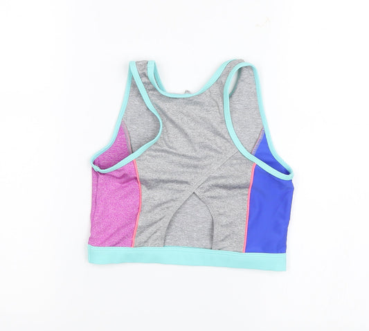 Monsoon Children Girls Grey Cropped Tank Size 9-10 Years