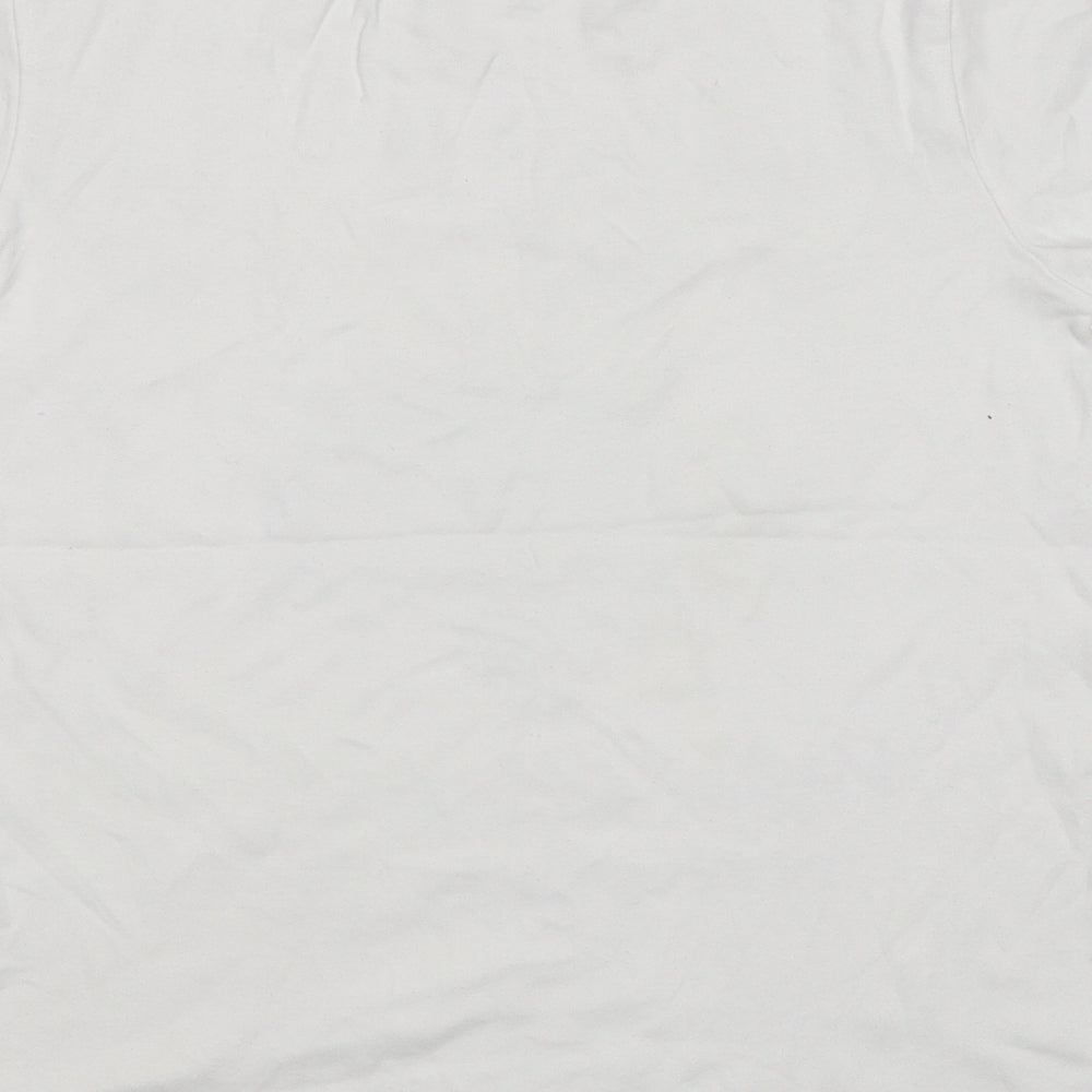 Preworn Boys White Basic T-Shirt Size 9-10 Years - Christmas