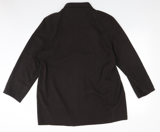 Ann Harvey Womens Brown Jacket Size 16