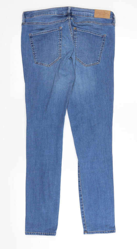 &Denim Womens Blue Denim Skinny Jeans Size 32 in L28 in