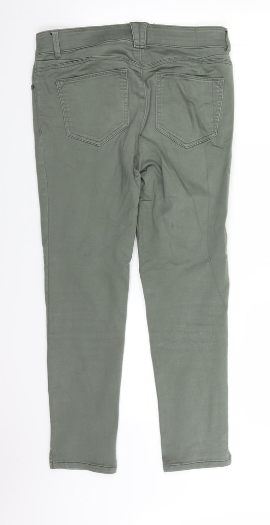Bass Womens Green Straight Jeans Size 8 L25 in
