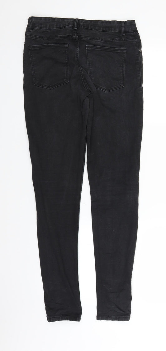 Preworn Womens Black Denim Jegging Jeans Size M L30 in