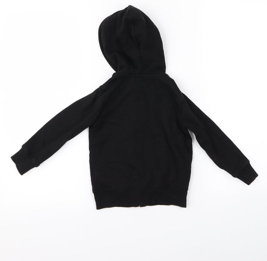 Preworn Boys Black Full Zip Jumper Size S