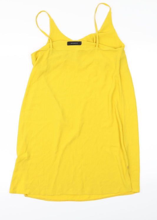 Atmosphere Womens Yellow A-Line Size M