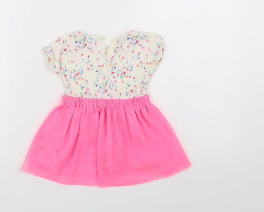 Gap Boys Multicoloured Floral T-Shirt Dress Size 12-18 Months