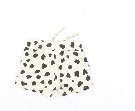 Primark Girls White Polka Dot Cropped Trousers Size 3-6 Months - Shorts