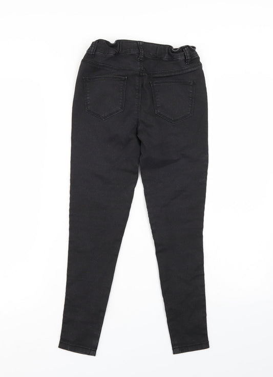 Denim & Co. Girls Black Jegging Jeans Size 9-10 Years