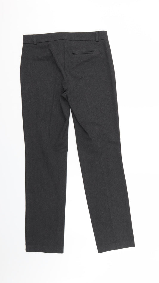 M&S Womens Grey Trousers Size 8 L28 in
