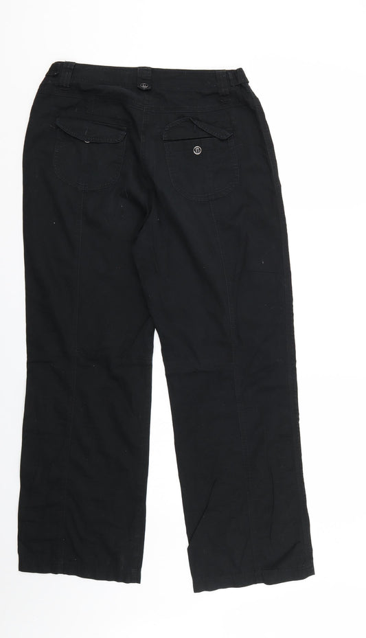 Vanilla sands Womens Black Trousers Size 12 L28 in