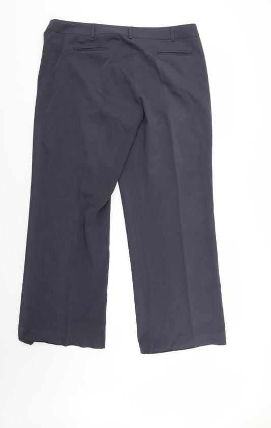 South Womens Grey Trousers Size 16 L30 in
