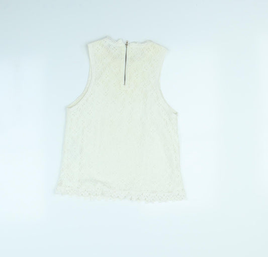 New Look Girls White Basic Tank Size 12 Years