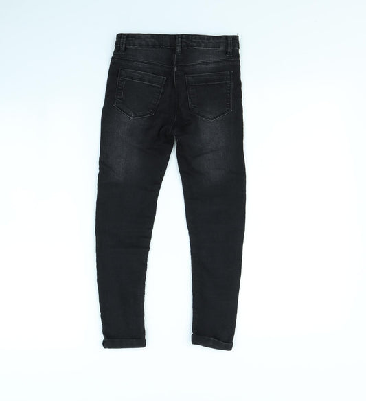 Preworn Girls Black Skinny Jeans Size 8 Years