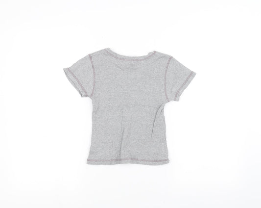 Cherokee Girls Grey Basic T-Shirt Size 9-10 Years