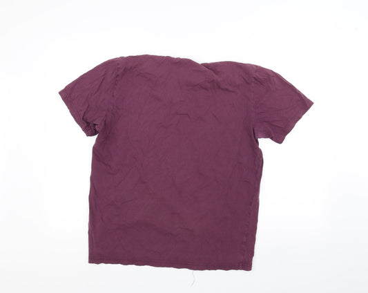 Preworn Womens Red Basic T-Shirt Size L