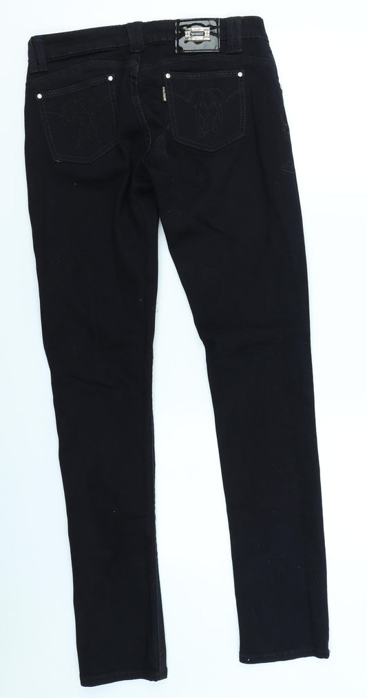 Musketeer Jeans Womens Black Denim Skinny Jeans Size 28 in L30 in