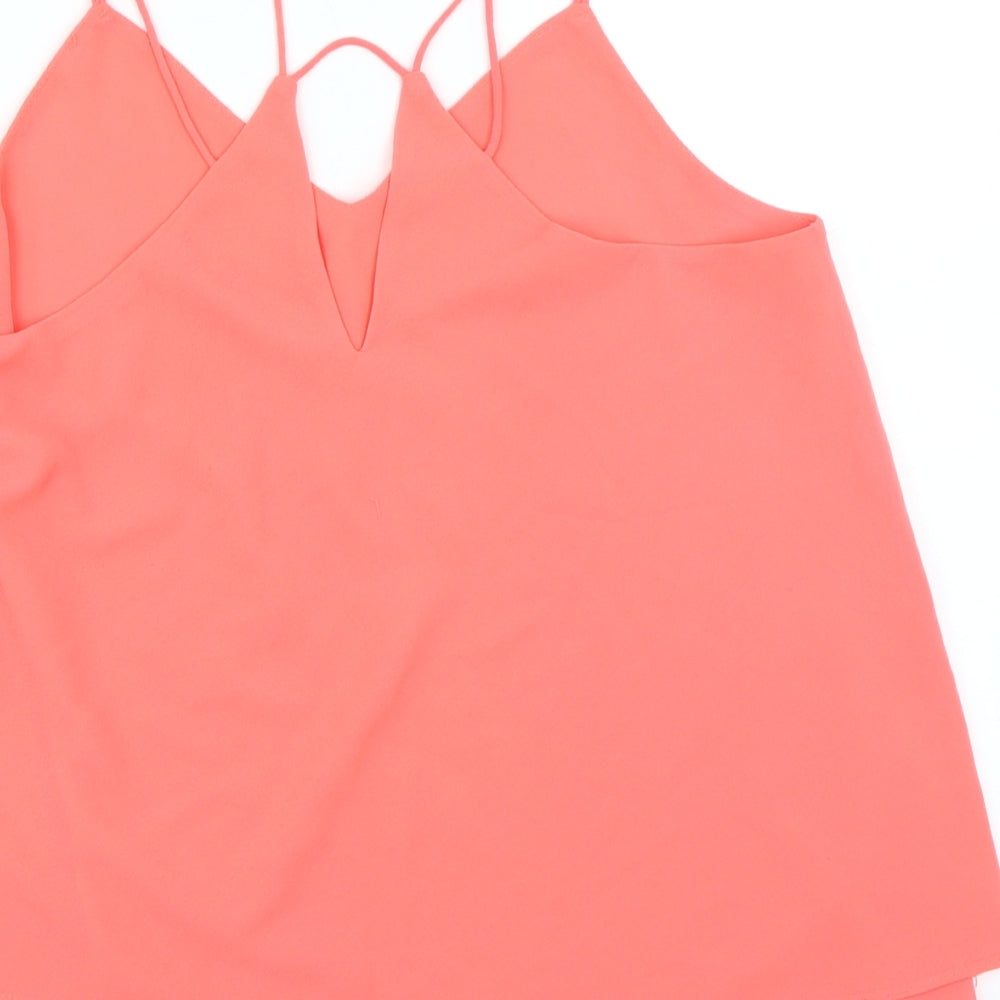 New Look Womens Pink Camisole Blouse Size 12