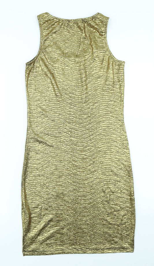 S&W Womens Gold Bodycon Size S