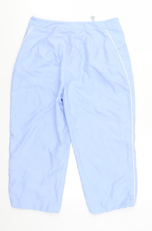 ellesse Womens Blue Cropped Trousers Size 10 L19 in