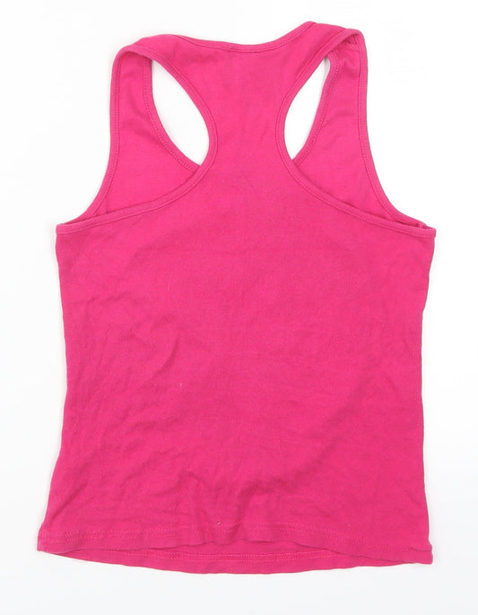 Texmania Womens Pink Basic Tank Size S - Monkey La Manga
