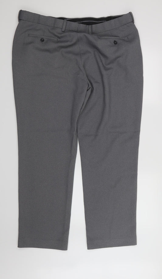BHS Mens Grey Trousers Size 41 in L31 in