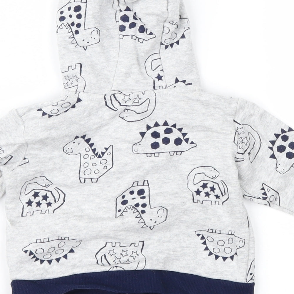 Nutmeg Baby Grey Geometric Jacket Size 6-9 Months