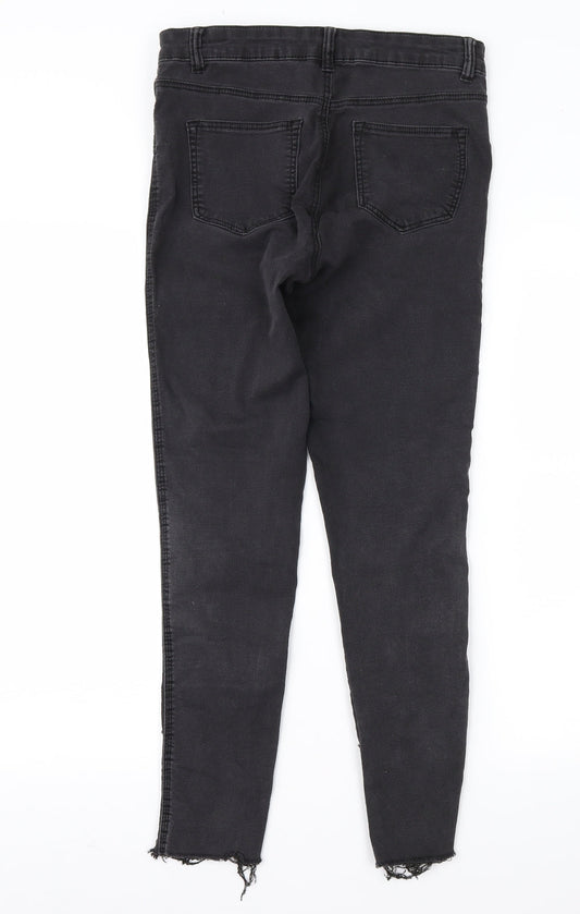 Denim & Co. Womens Black Straight Jeans Size 12 L26 in