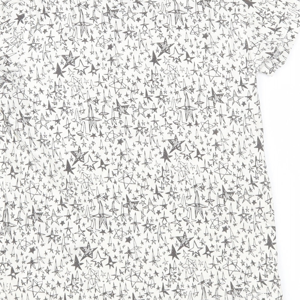 NEXT Boys Beige Geometric Basic T-Shirt Size 4-5 Years