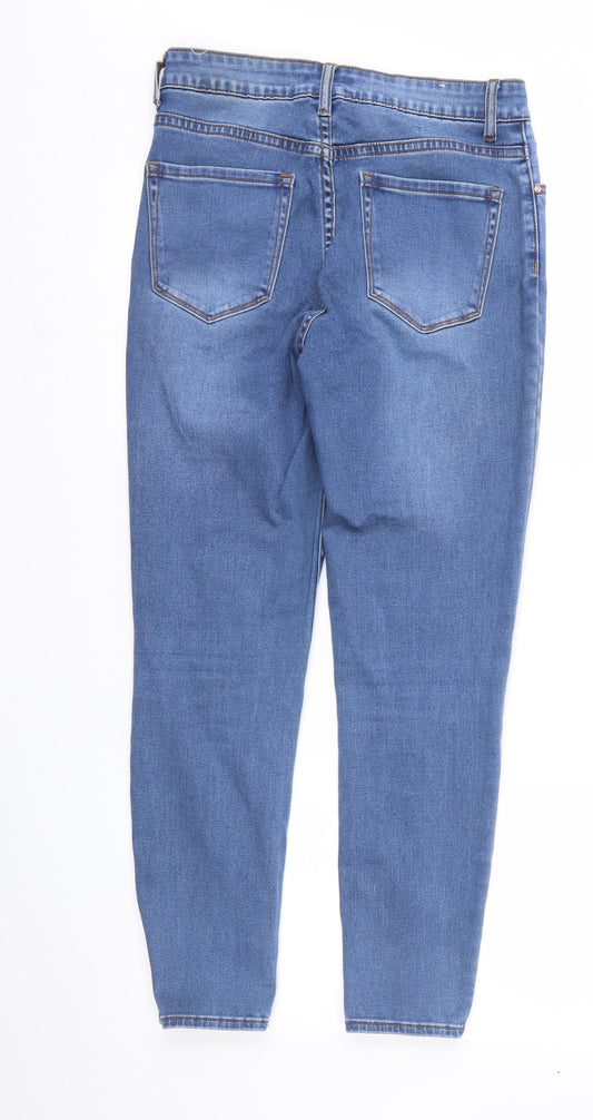 FOREVER 21 Womens Blue Denim Straight Jeans Size 27 in L26 in