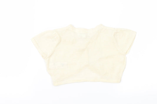 Blue Zoo Girls Ivory Cardigan Jumper Size 2-3 Years
