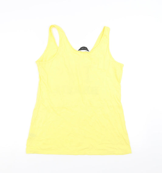 Dorothy Perkins Womens Yellow Basic Tank Size 14 - i heart brazil