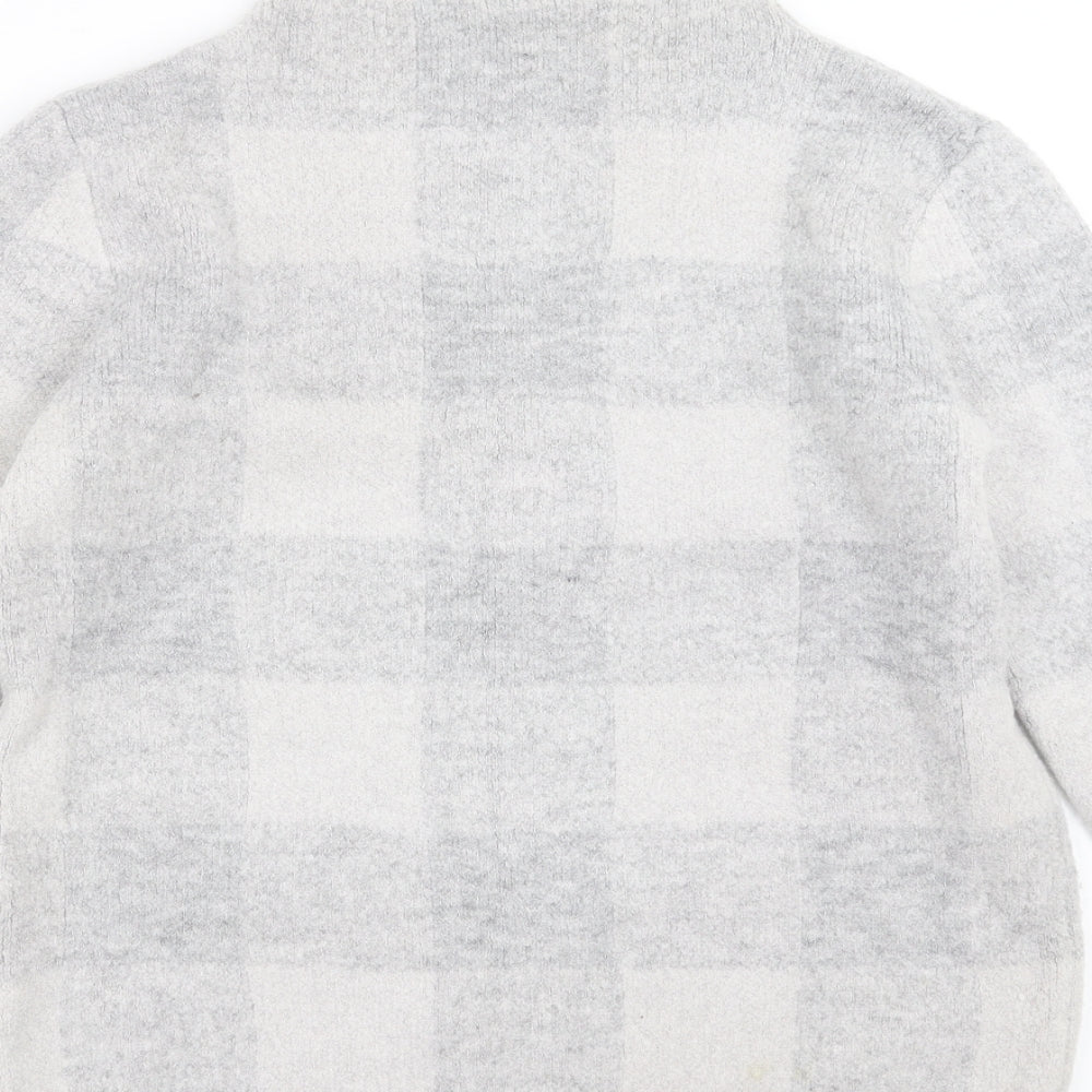 Peacocks Womens Grey Check Pullover Jumper Size M