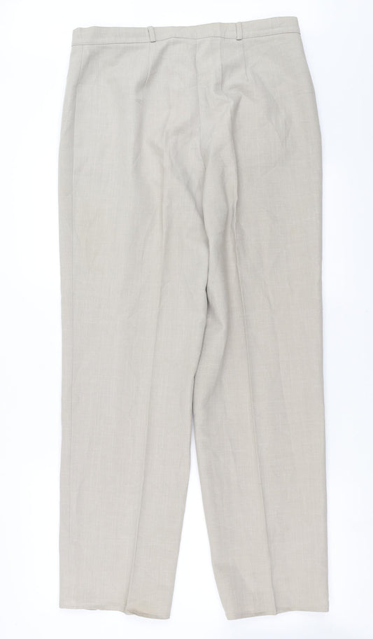 Preworn Womens Beige Trousers Size 18 L30 in