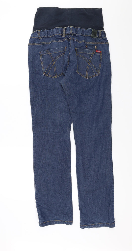 Mamalicious Womens Blue Denim Jegging Jeans Size 32 in L31 in