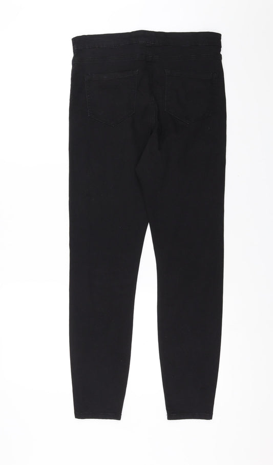 Preworn Womens Black Denim Skinny Jeans Size 30 in L28 in