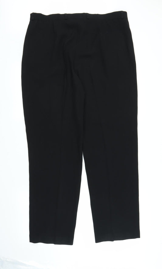 Gerry Weber Womens Black Trousers Size 20 L29 in