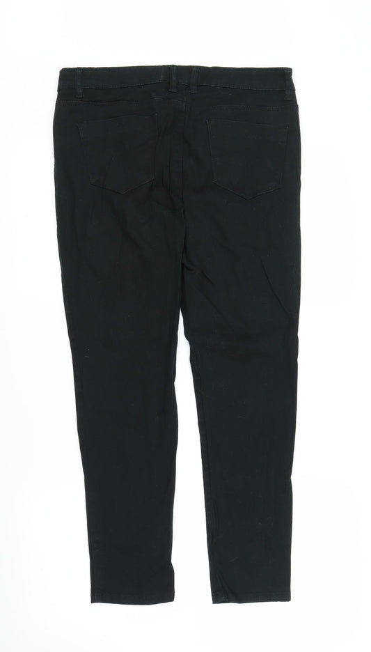 South Womens Black Denim Skinny Jeans Size 14 L27 in